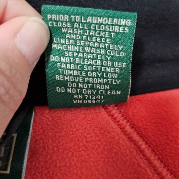 L.L. Bean Jacket Coral Polartec Weather Channel Pockets Women's Size Small - Picture 8 of 8